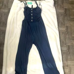 Navy blue jumpsuit
